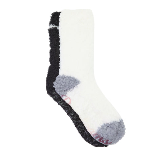 Ladies Solid Cozy Crew Sock 2 Pack - US 2773