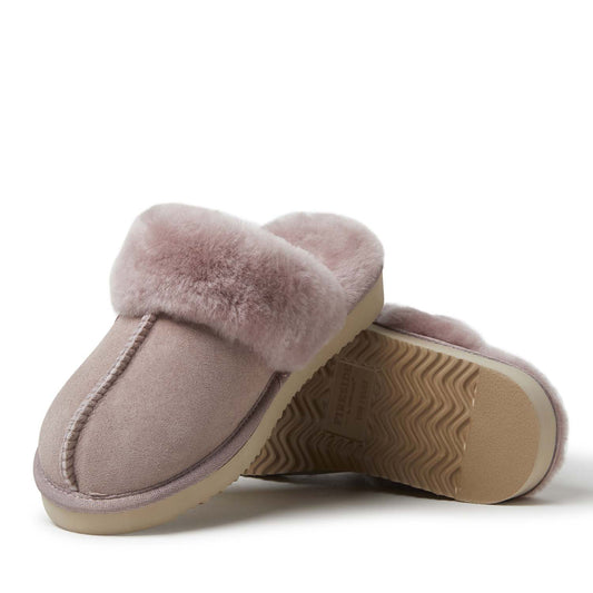 Women's Fireside by Dearfoams Sydney Genuine Shearling Scuff Slipper - US 6868