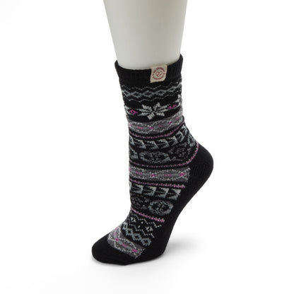 Ladies Fairaisle Crew Socks - US 6157
