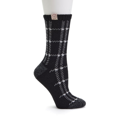 Ladies Grid Cozy Crew Sock 2 Pack - US 4249