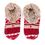 Ladies Chenille Ballerina Slipper Sock - US 7306