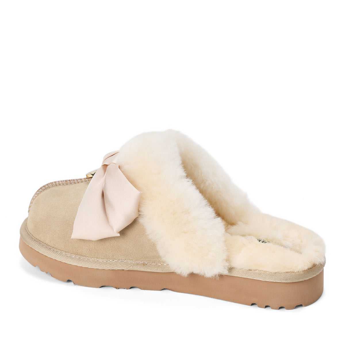 Women's Sydney Dream Bow Genuine Shearling Scuff - US 0936