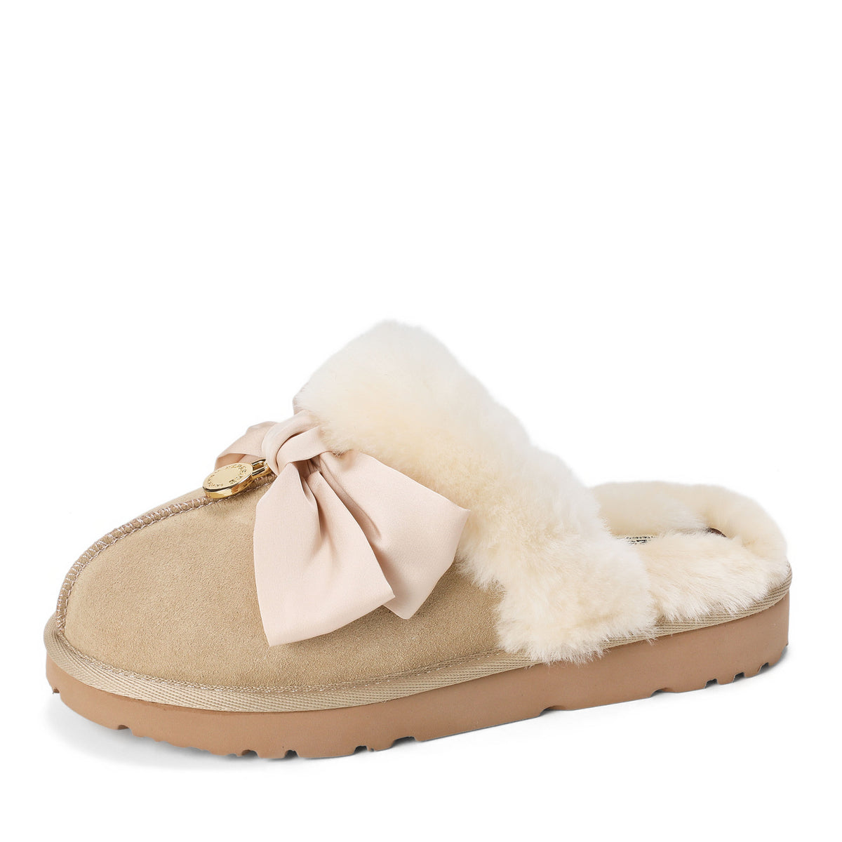 Women's Sydney Dream Bow Genuine Shearling Scuff - US 0936