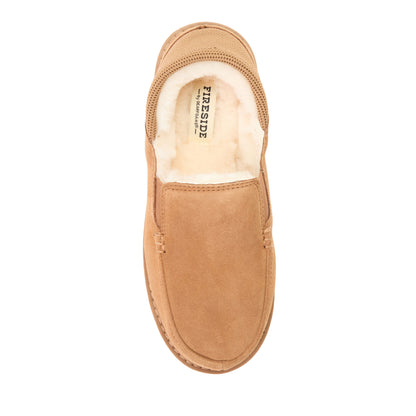 Women's Fireside by Dearfoams Suede Sport Knit Loafer - Water Resistant - US 9963