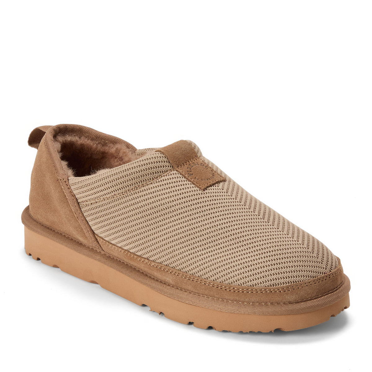 Women's Fireside by Dearfoams Sport Knit And Suede Slip On Shoetie - Water Repellent - US 2651