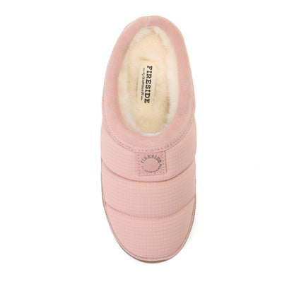 Women's Fireside by Dearfoams Greta Sport Nylon Puff Clog - Water Repellent - US 7355