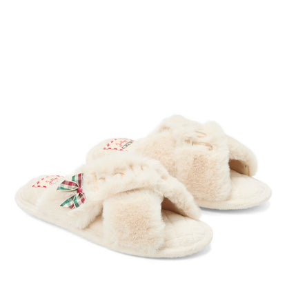 Women's Holiday Fur Slide - US 8958