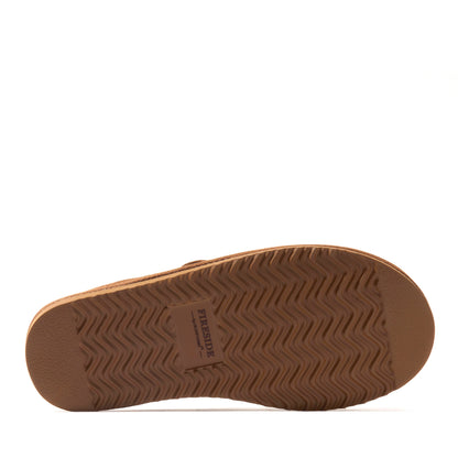 Women's Fireside by Dearfoams Greta Genuine Shearling Clog - Water Resistant - US 3357