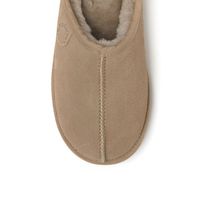 Women's Fireside by Dearfoams Greta Genuine Shearling Clog - Water Resistant - US 4618