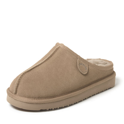 Women's Fireside by Dearfoams Greta Genuine Shearling Clog - Water Resistant - US 4618
