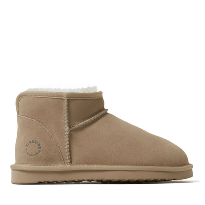 Women's Fireside by Dearfoams Riverland Genuine Shearling Micro Bootie - US 8032