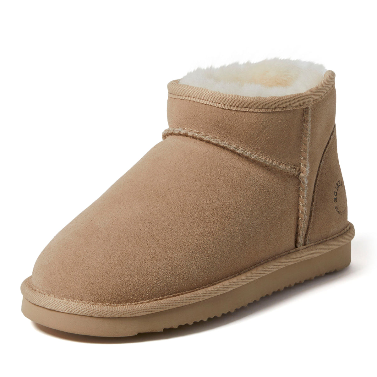 Women's Fireside by Dearfoams Riverland Genuine Shearling Micro Bootie - US 8032