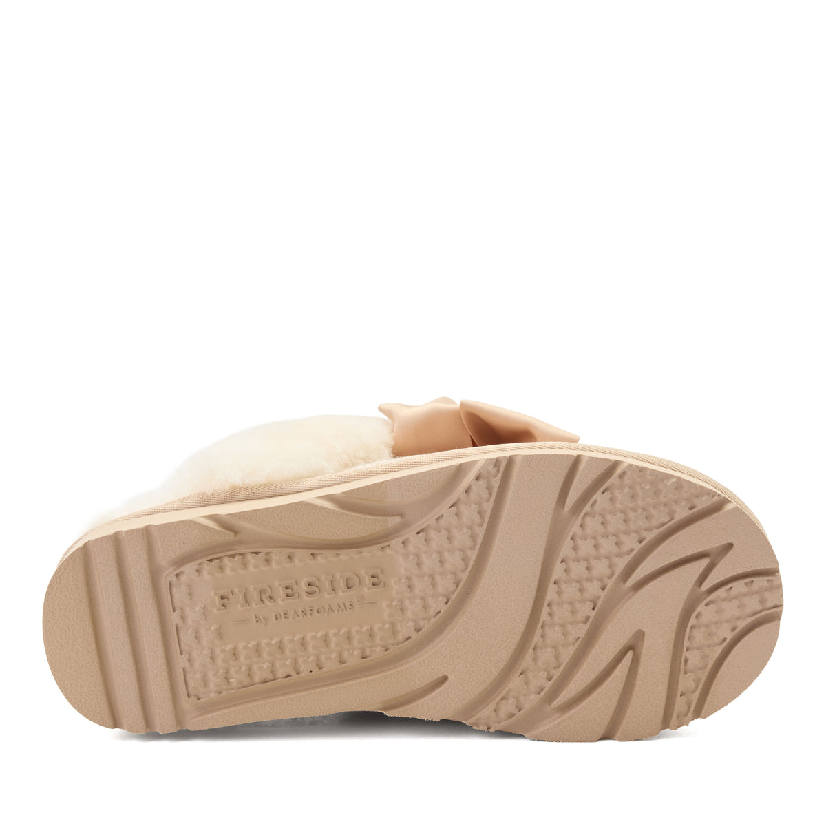 Daniella Karagach’s Women's Fireside Knit Shearling Scuff - US 1991