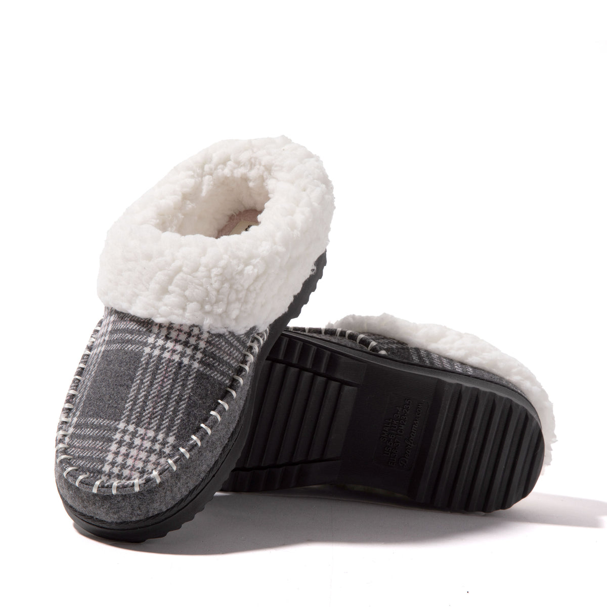 Women's Nyla Felted And Plaid Moc Toe Clog - US 3523