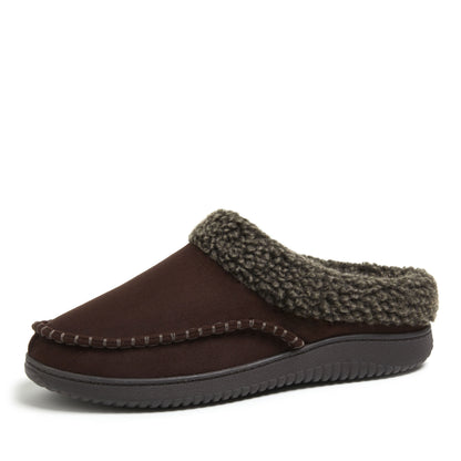 Men's Marshall Microsuede Moc Toe Clog With Berber Cuff - US 8744