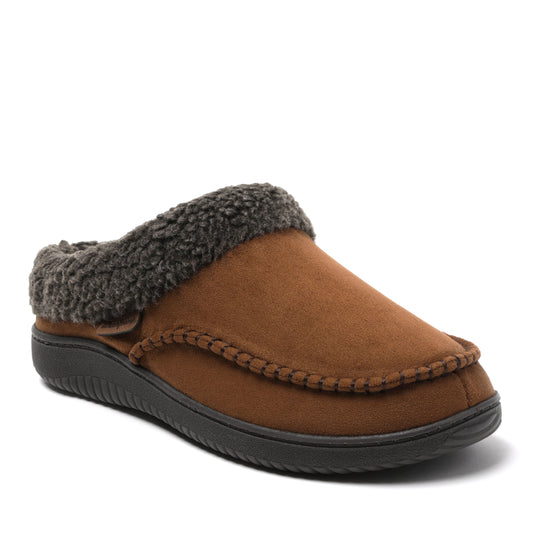 Men's Marshall Microsuede Moc Toe Clog With Berber Cuff - US 3713