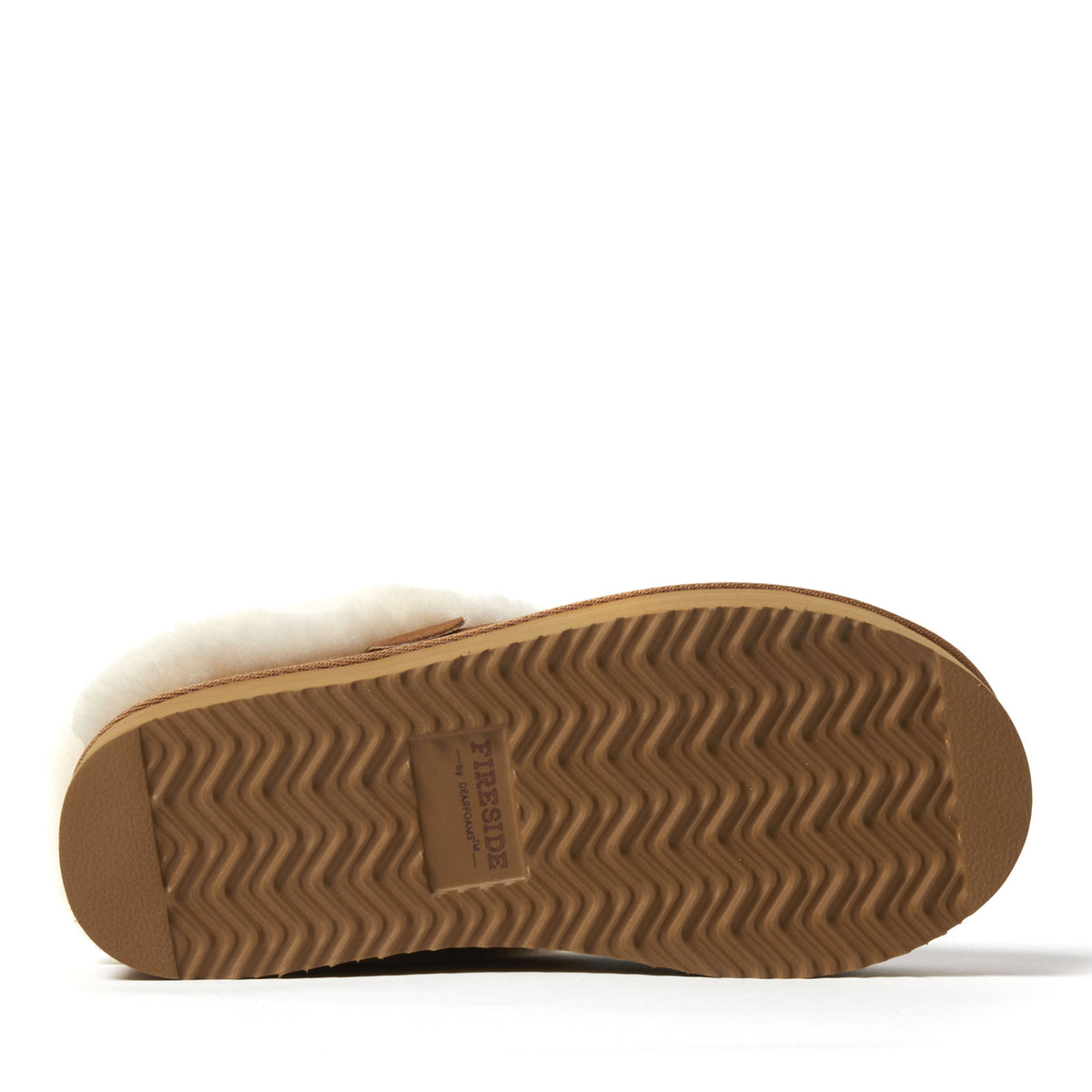 Women's Fireside by Dearfoams Bendigo Genuine Shearling Quilted Platform Clog - US 5086