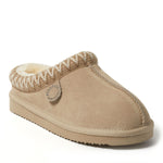 Women's Fireside by Dearfoams Greta Genuine Shearling Clog With Taping - Water Resistant - US 3886
