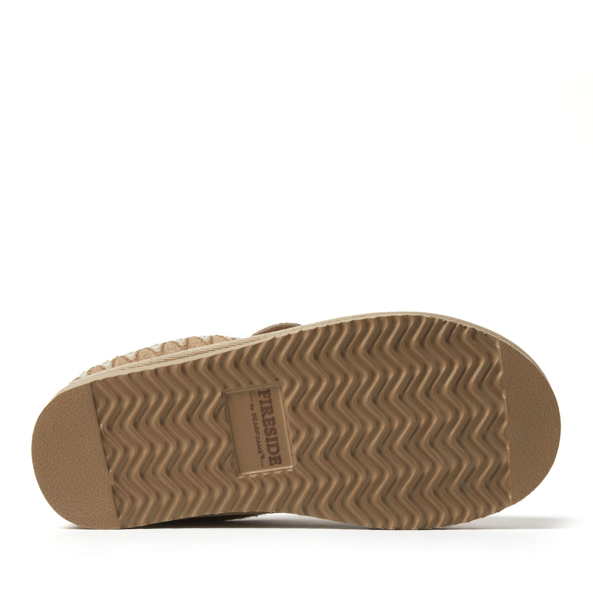 Women's Fireside by Dearfoams Greta Genuine Shearling Clog With Taping - Water Resistant - US 3886