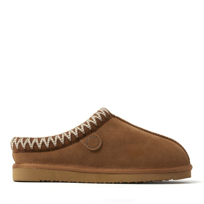 Men's Fireside by Dearfoams Grafton Genuine Shearling Clog With Taping - Water Resistant - US 7347