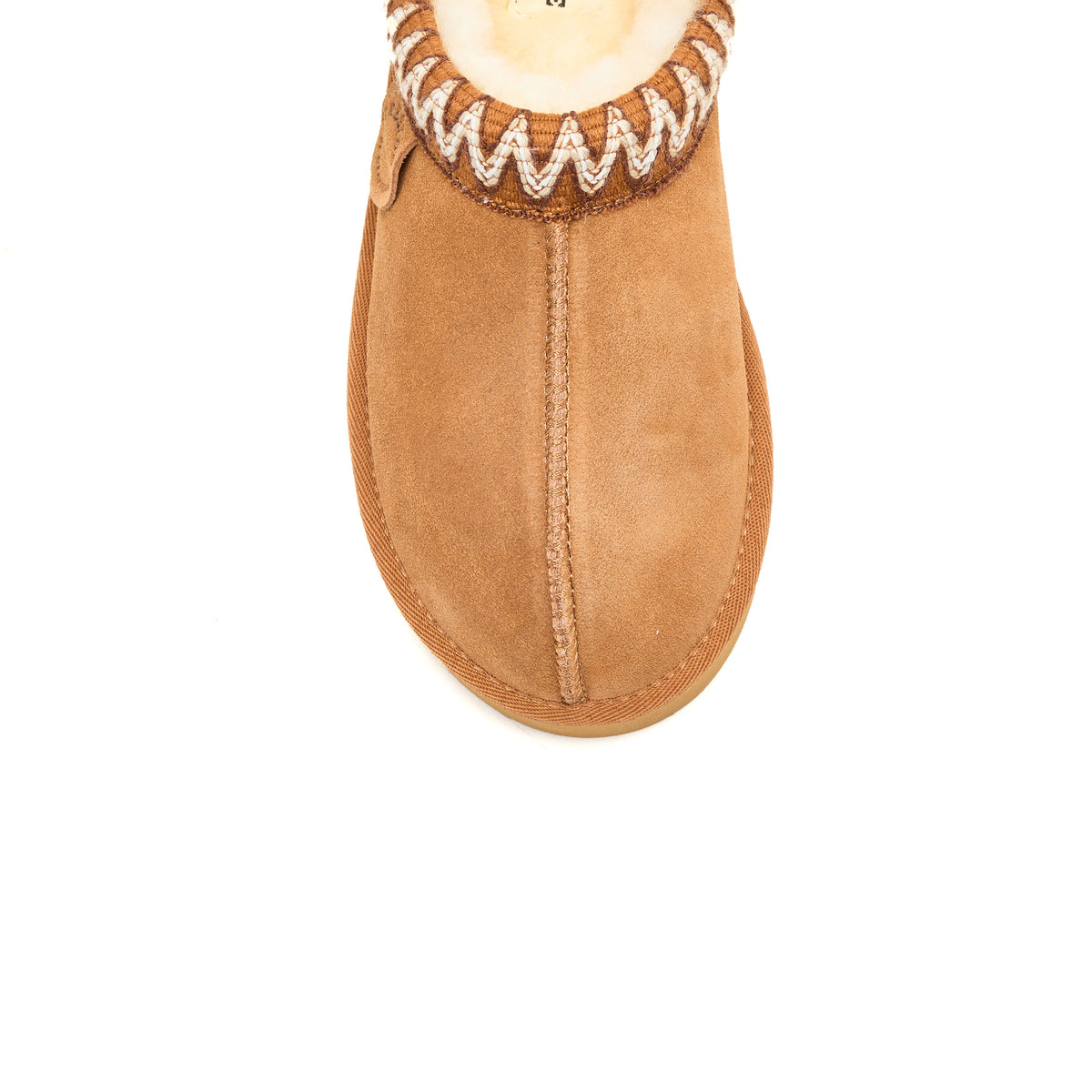 Women's Fireside by Dearfoams Queenstown Genuine Shearling Clog With Taping - US 3287