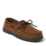 Men's Toby Microsuede Moccasin with Tie and Whipstitch - US 4053
