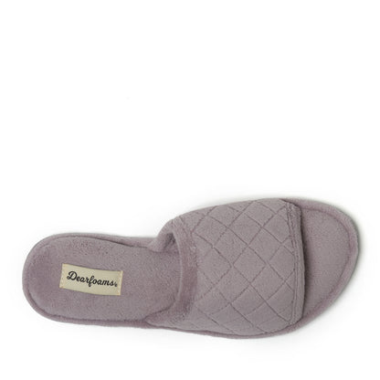 Women's Beatrice Microfiber Terry Slide with Quilted Vamp - US 8554