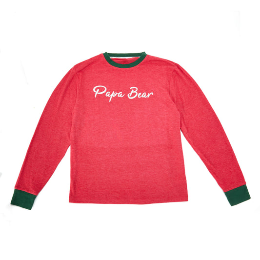Men's Trees Papa Bear 2 Piece Pajama Set - US 0070