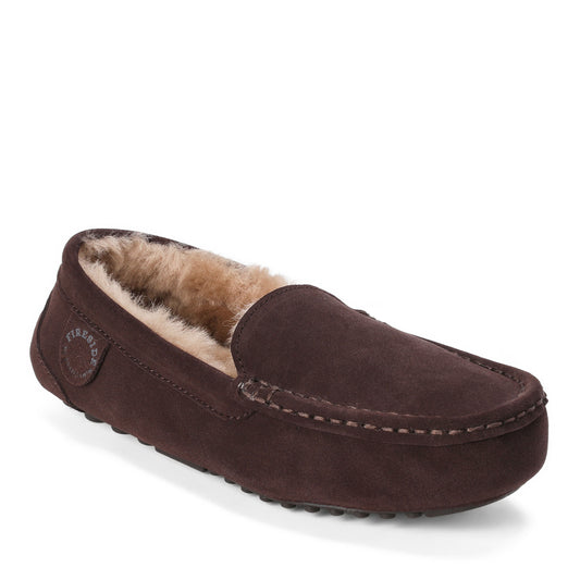 Women's Fireside by Dearfoams Mel Genuine Shearling Moccasin - US 0848