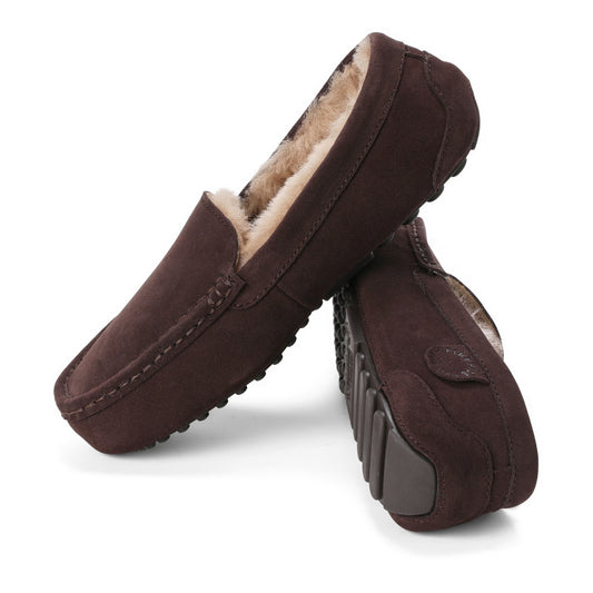 Women's Fireside by Dearfoams Mel Genuine Shearling Moccasin - US 0848