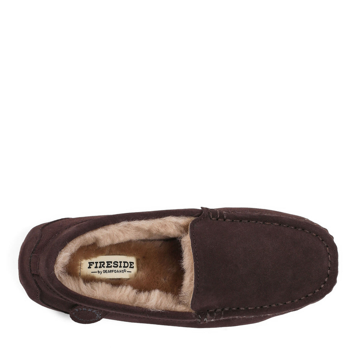 Women's Fireside by Dearfoams Mel Genuine Shearling Moccasin - US 1647