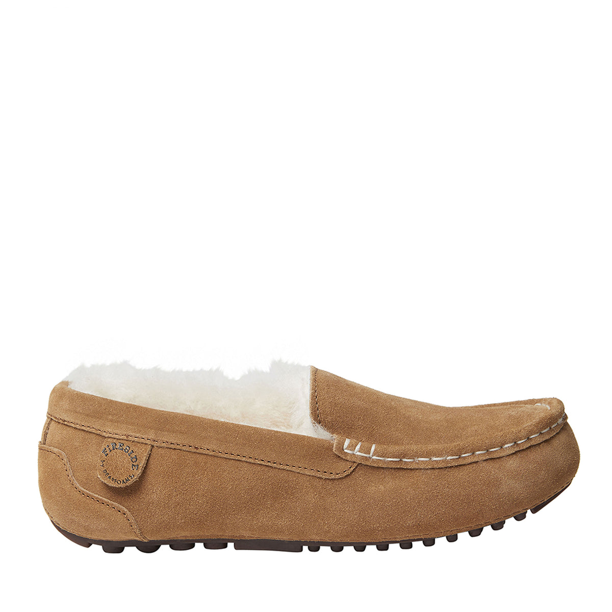 Women's Fireside by Dearfoams Mel Genuine Shearling Moccasin - US 9878