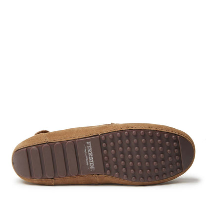 Women's Fireside by Dearfoams Mel Genuine Shearling Moccasin - US 9878