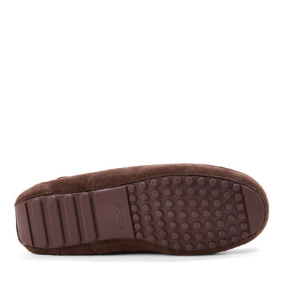 Men's Fireside by Dearfoams Melbourne Genuine Shearling Moccasin Slipper - US 8556