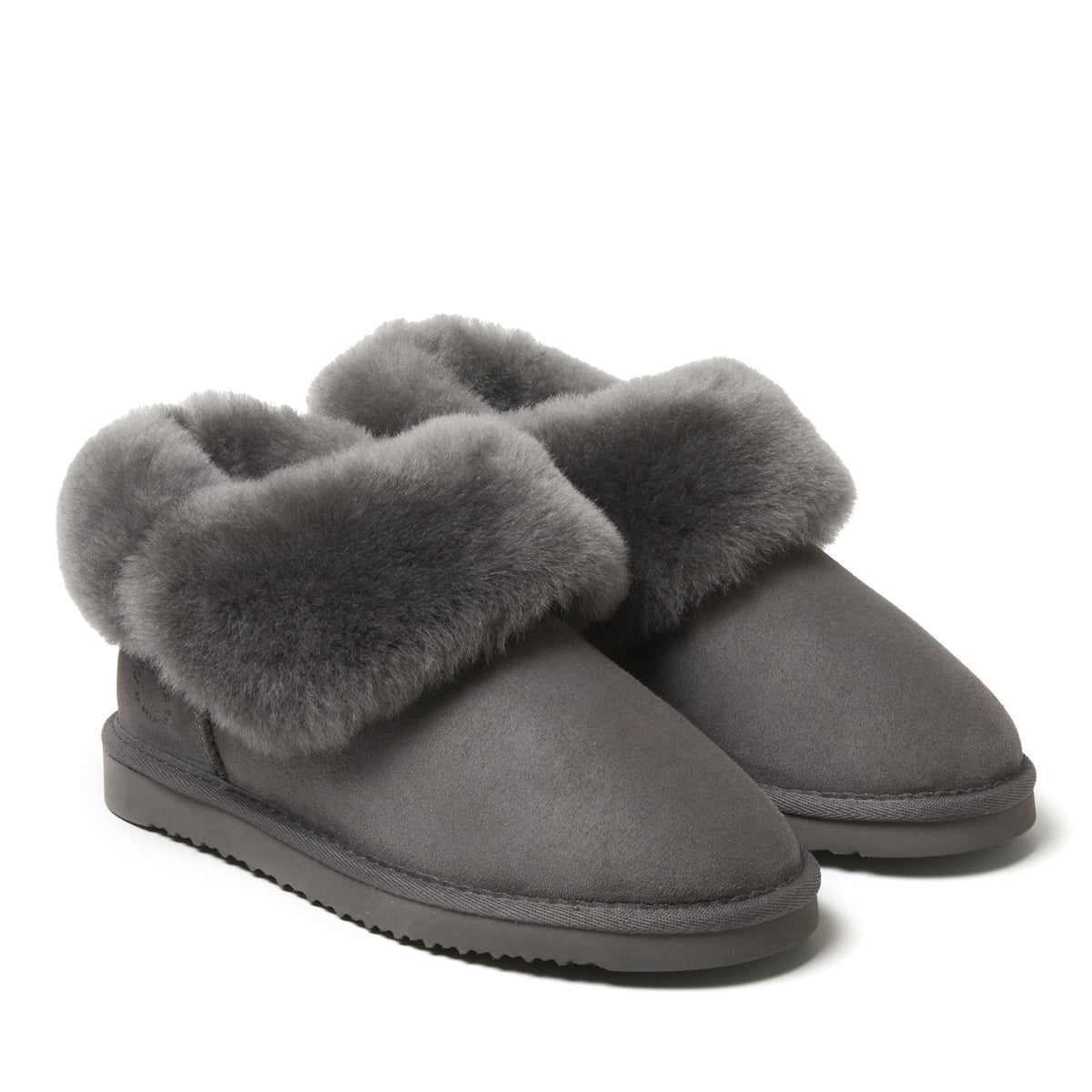 Women's Fireside by Dearfoams Perth Genuine Shearling Foldover Boot Slipper - US 9204
