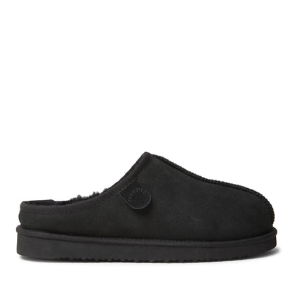 Men's Fireside by Dearfoams Grafton Genuine Shearling Clog Slipper with Woven Accent - US 9479