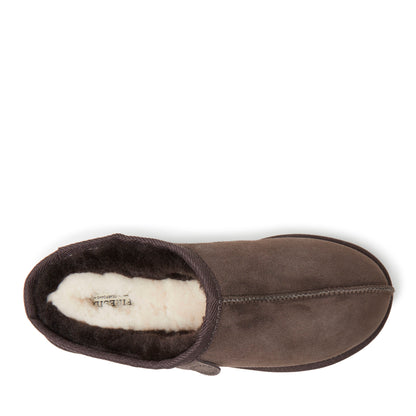 Men's Fireside by Dearfoams Grafton Genuine Shearling Clog Slipper with Woven Accent - US 8738