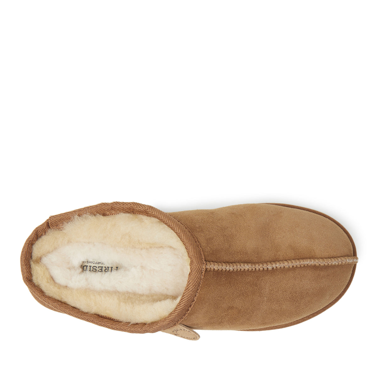 Men's Fireside by Dearfoams Grafton Genuine Shearling Clog Slipper with Woven Accent - US 4676