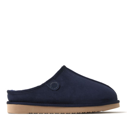 Men's Fireside by Dearfoams Grafton Genuine Shearling Clog Slipper with Woven Accent - US 8633