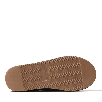 Men's Fireside by Dearfoams Grafton Genuine Shearling Clog Slipper with Woven Accent - US 8633