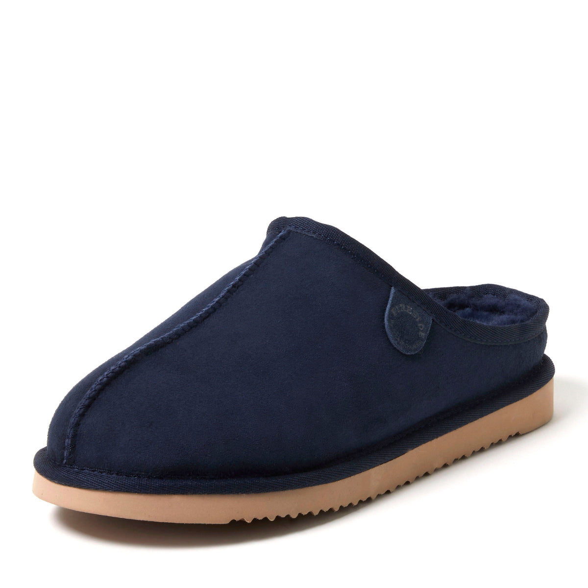 Men's Fireside by Dearfoams Grafton Genuine Shearling Clog Slipper with Woven Accent - US 8633