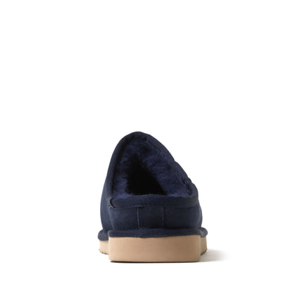 Men's Fireside by Dearfoams Grafton Genuine Shearling Clog Slipper with Woven Accent - US 8633
