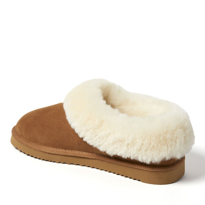 Women's Fireside by Dearfoams Adelaide Genuine Shearling Clog Slipper - Water Resistant - US 7488