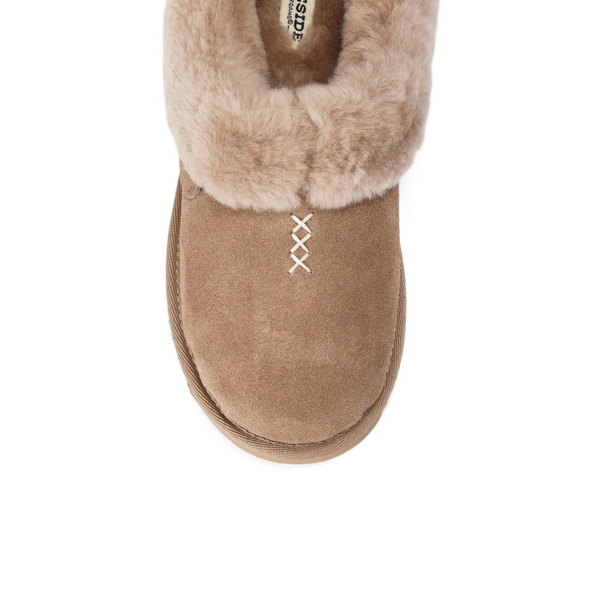 Women's Fireside by Dearfoams Adelaide Genuine Shearling Clog Slipper - Water Resistant - US 7915