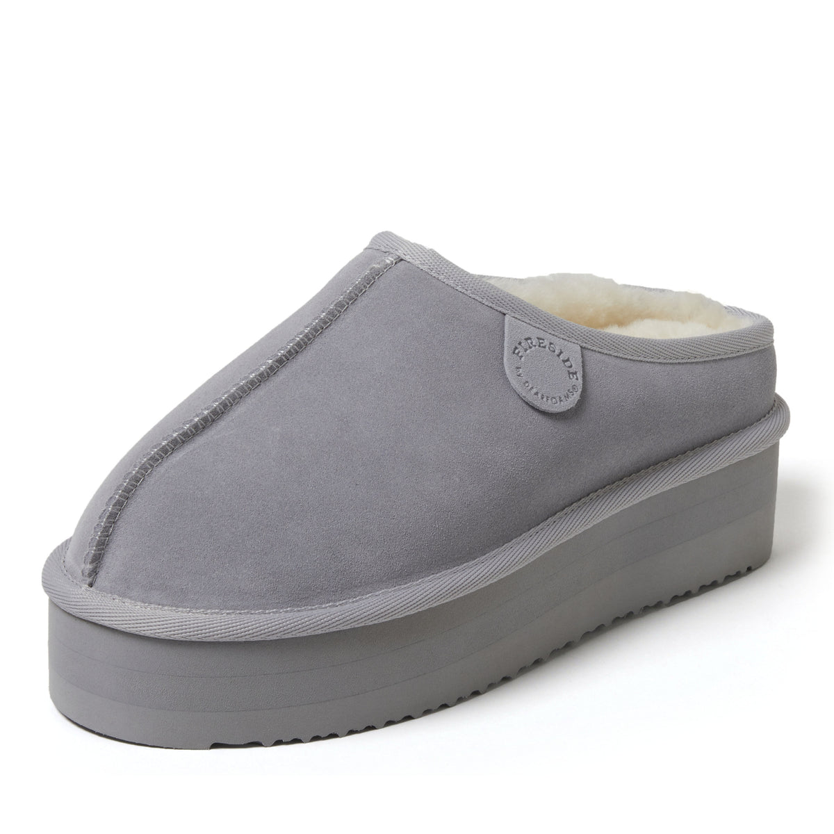 Women's Fireside by Dearfoams Queenstown Platform Genuine Shearling Clog - US 6373