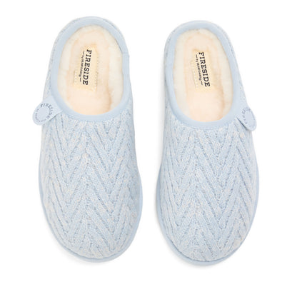 Women's Fireside by Dearfoams Greta Knit Shearling - US 9944