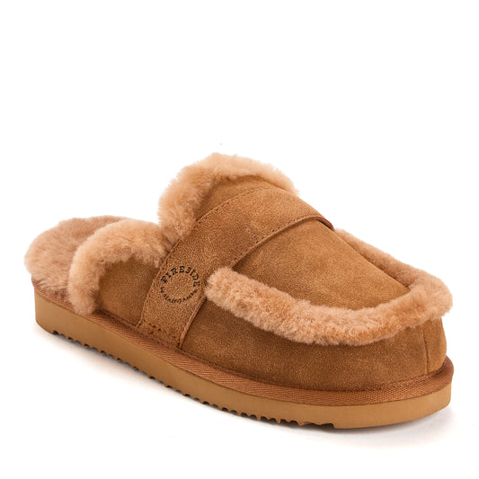 Women's Fireside by Dearfoams Richmond Genuine Shearling Scuff - US 9499