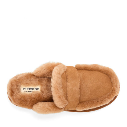 Women's Fireside by Dearfoams Richmond Genuine Shearling Scuff - US 9499