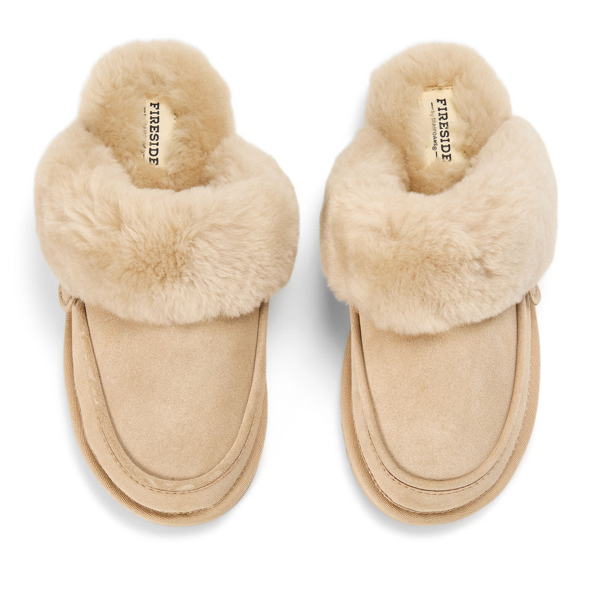 Women's Fireside by Dearfoams Melville Genuine Shearling Scuff - US 9517