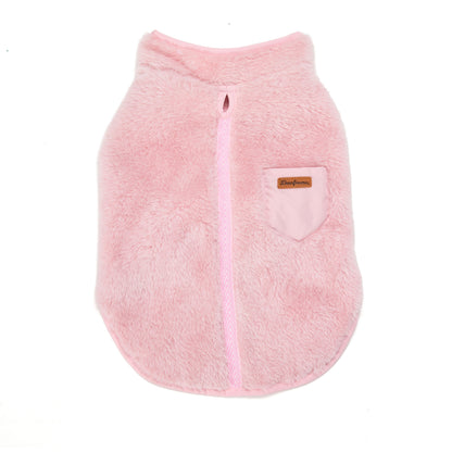 Plush Dog Jacket in Pink - US 1448